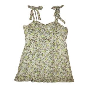 Wild Fable Cottagecore green floral sleeveless dress size xxlarge
